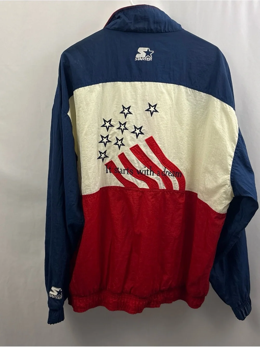 Starter Olympic Games Atlanta 1996 Windbreaker Mens XL USA Full Zip Jacket Vtg - Picture 14 of 15